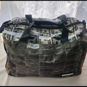 Money duffle bag from Sprayground
